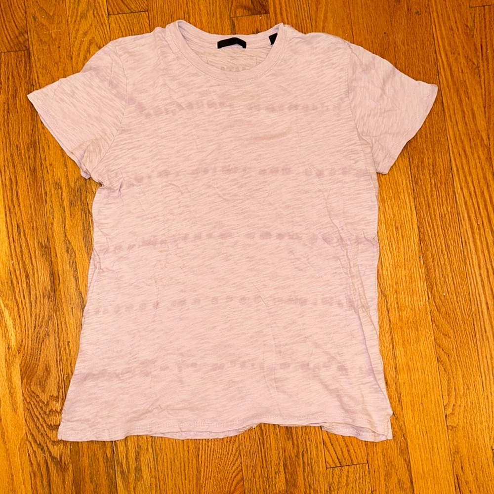 Women’s ATM Anthony Thomas Melillo short sleeve lilac purple tee size M